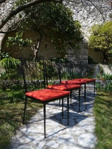 4 Chaises rges 60's 0